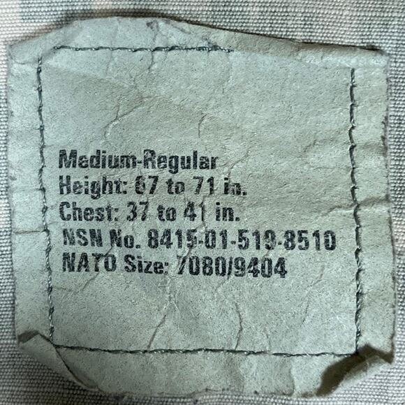 Military Army Combat Mens Coat Green Camouflage Uniform Digicam Medium Regular - Picture 6 of 13